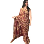 Ajrakh Print Saree