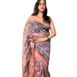 Lotus Jaal Kakamkari Saree