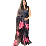 Digital Print Tussar Saree